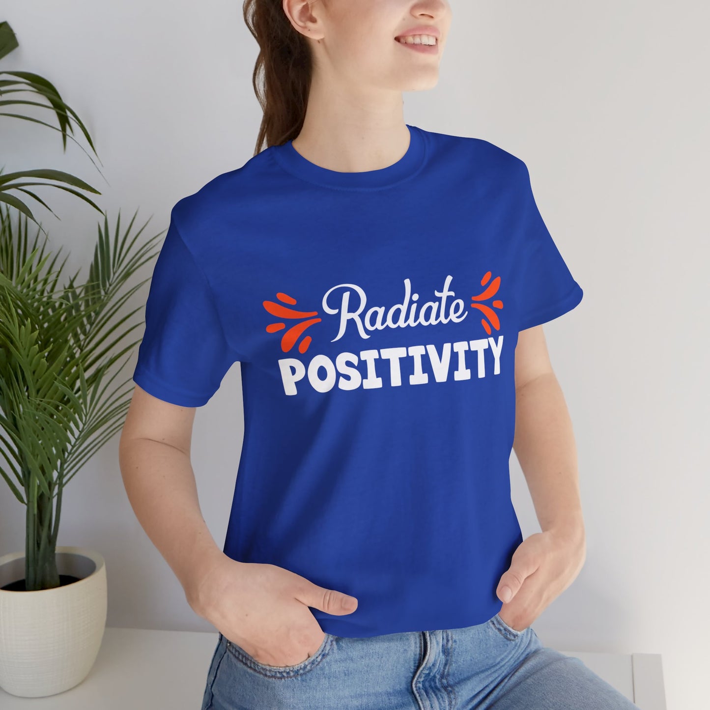 Motivational: Radiate Positivity - Unisex Jersey Short Sleeve Tee