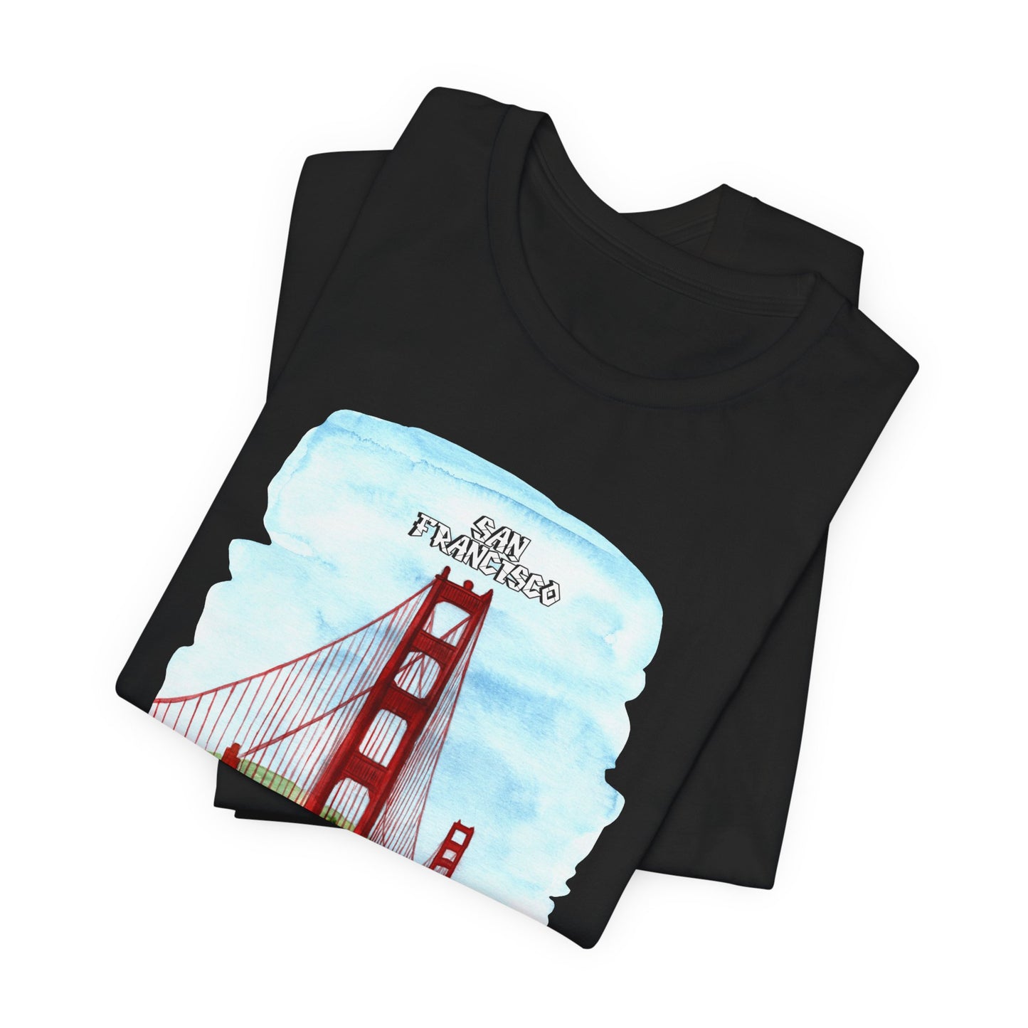 San Francisco Golden Gate Bridge Tee - Unisex Short Sleeve Jersey Shirt for Travel Lovers - 12203