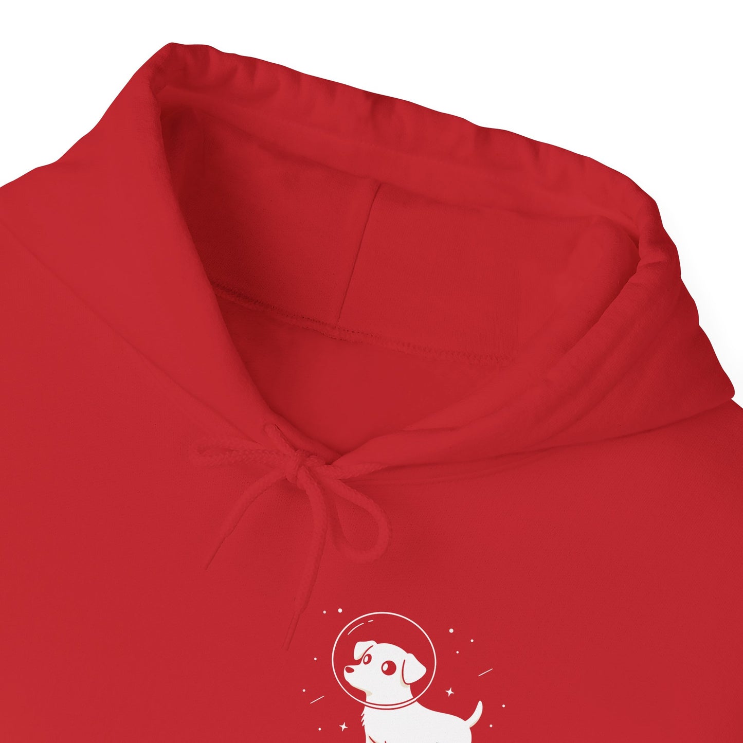 Dog in Space Hoodie – Space Puppy Graphic Hooded Sweatshirt, Unisex Heavy Blend™ - 14679