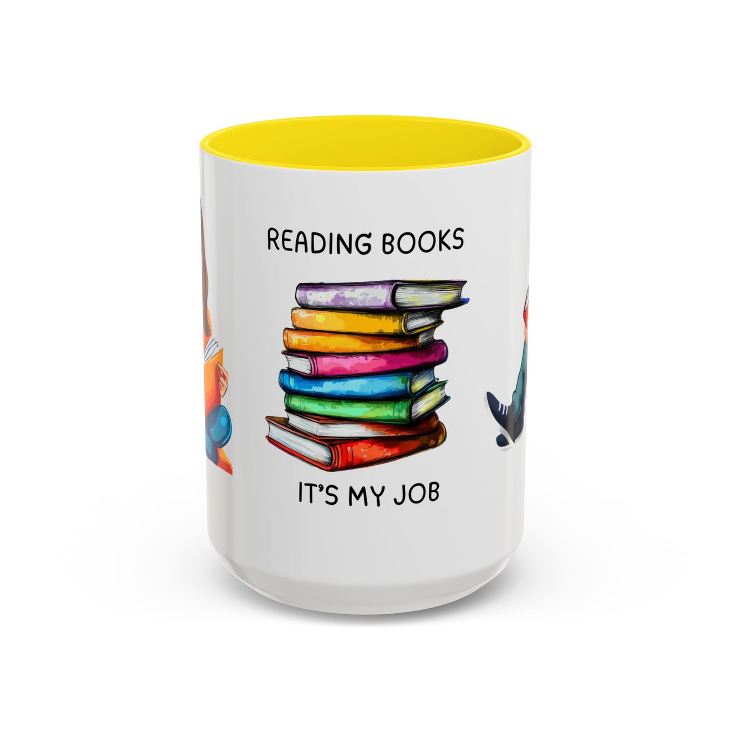 Reading Books, It's My Job - Accent Coffee Mug (11, 15oz) - 10690