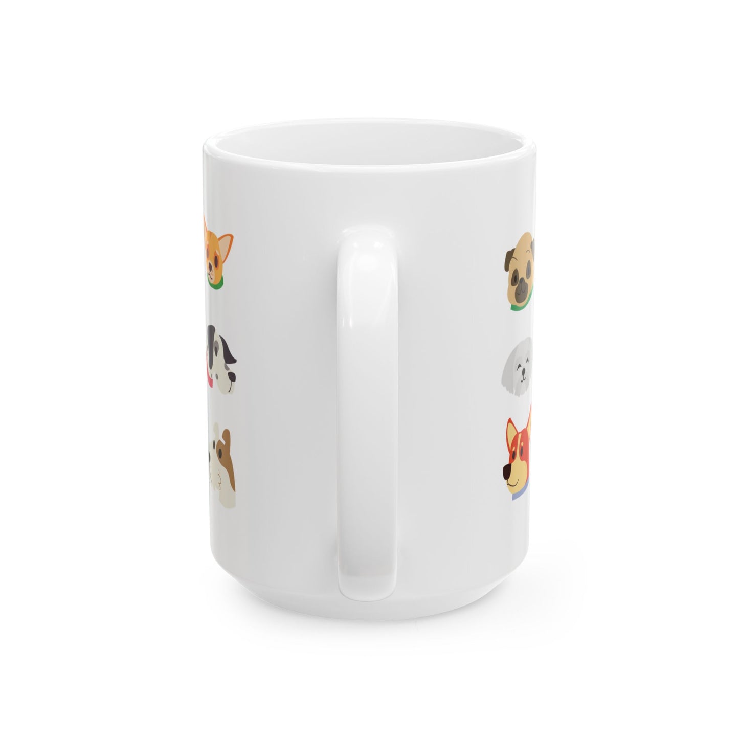 Whimsical Pet-Themed Ceramic Mug - Perfect Gift for Dog Lovers, Animal Enthusiasts, Cozy Home Decor, Birthdays - 14164