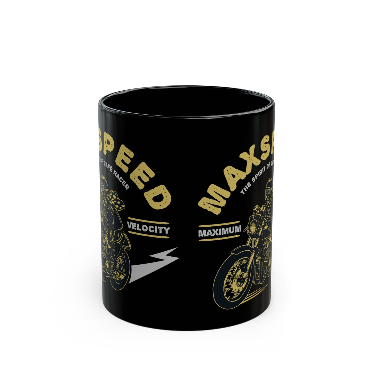 Maxspeed, The Spirit of Cafe Racer - Black Mug (11oz, 15oz) - 13632