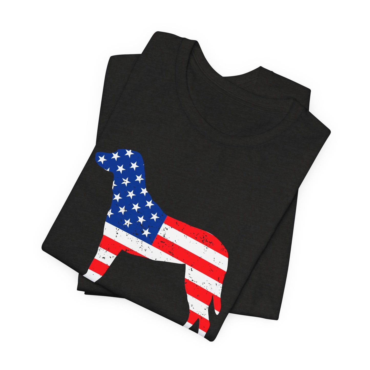 Patriotic Dog Lover Tee | Off Leash Freedom T-shirt, Dog Graphic Shirt, Fourth of July Gift, Casual Wear, Pet Lover Apparel - 13790