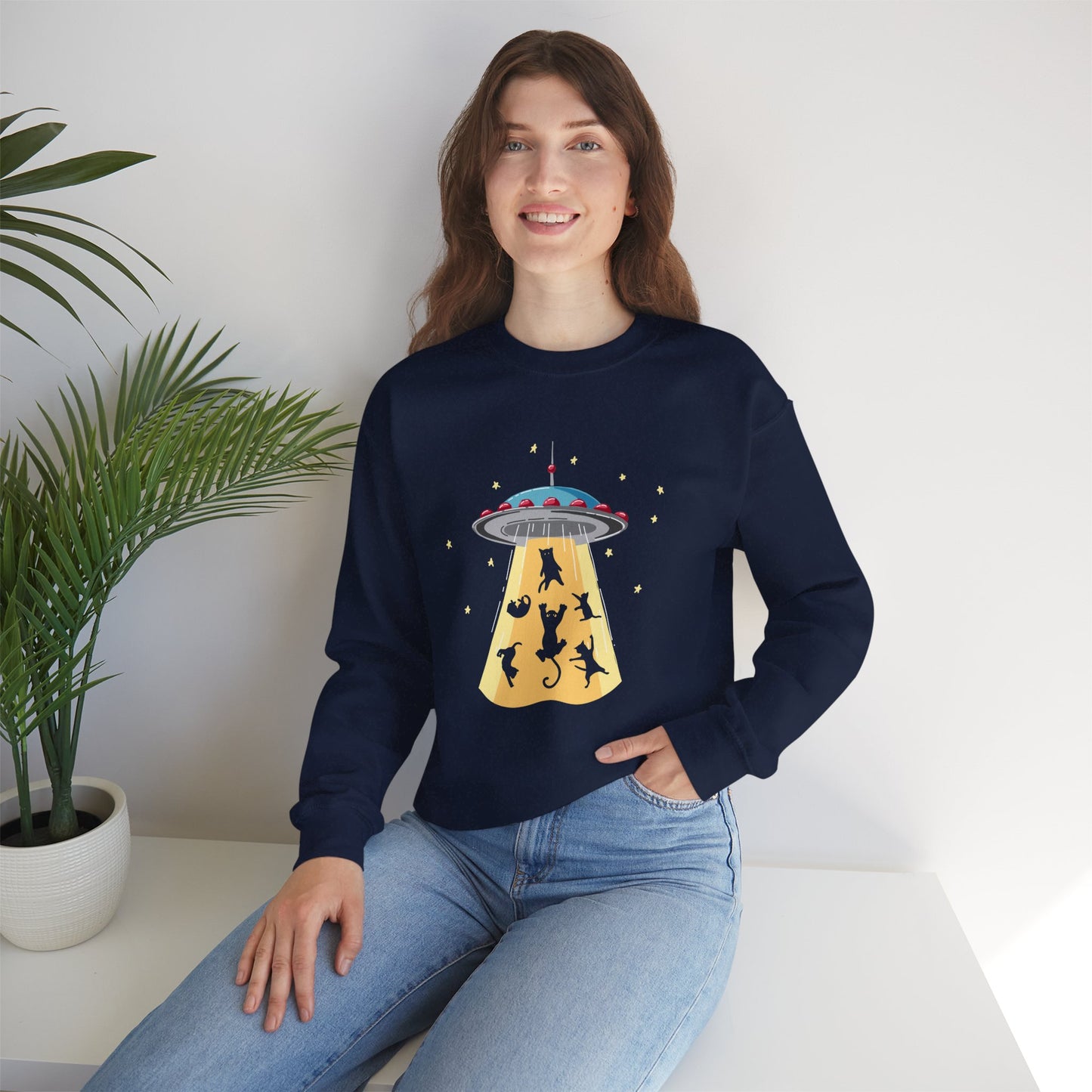 Space Cats - Unisex Heavy Blend™ Crewneck Sweatshirt