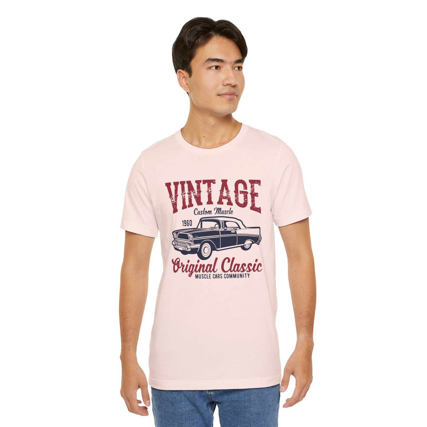 Vintage Custom Muscle, Original Classic - Unisex Jersey Short Sleeve Tee - 12612