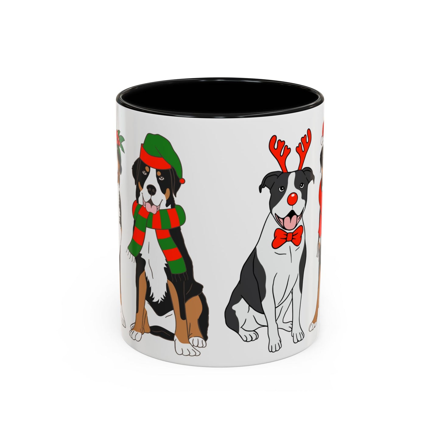 Christmas Dogs - Accent Coffee Mug (11, 15oz) - 10305