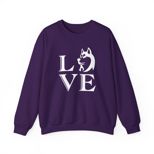 A dog's Love is Pure, Loyal, and Forever  - Unisex Heavy Blend™ Crewneck Sweatshirt