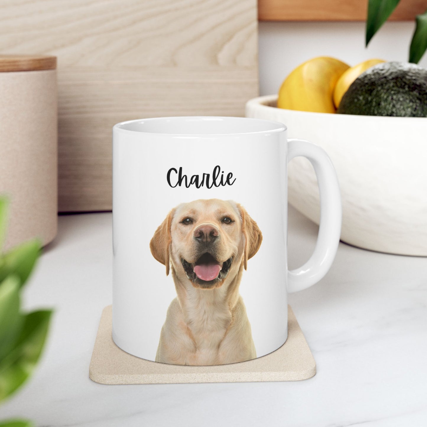 Dog Lover's Ceramic Mug, Dog-Themed Coffee Mug, Present for Pet Owners, Cute Dog Gift, Animal Lover's Kitchenware - 14157