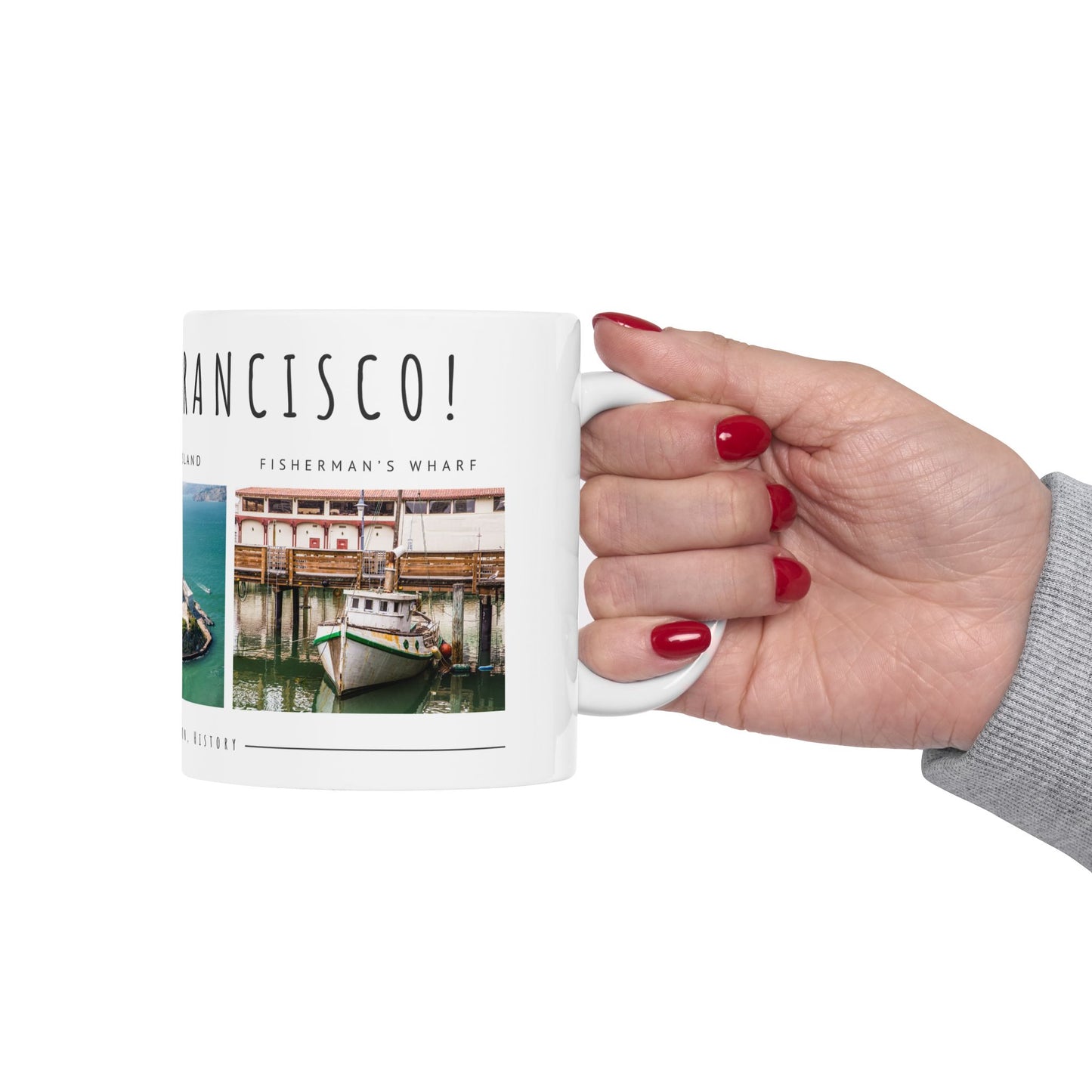 Hello San Francisco Ceramic Mug - Perfect Gift for Travelers - 12164
