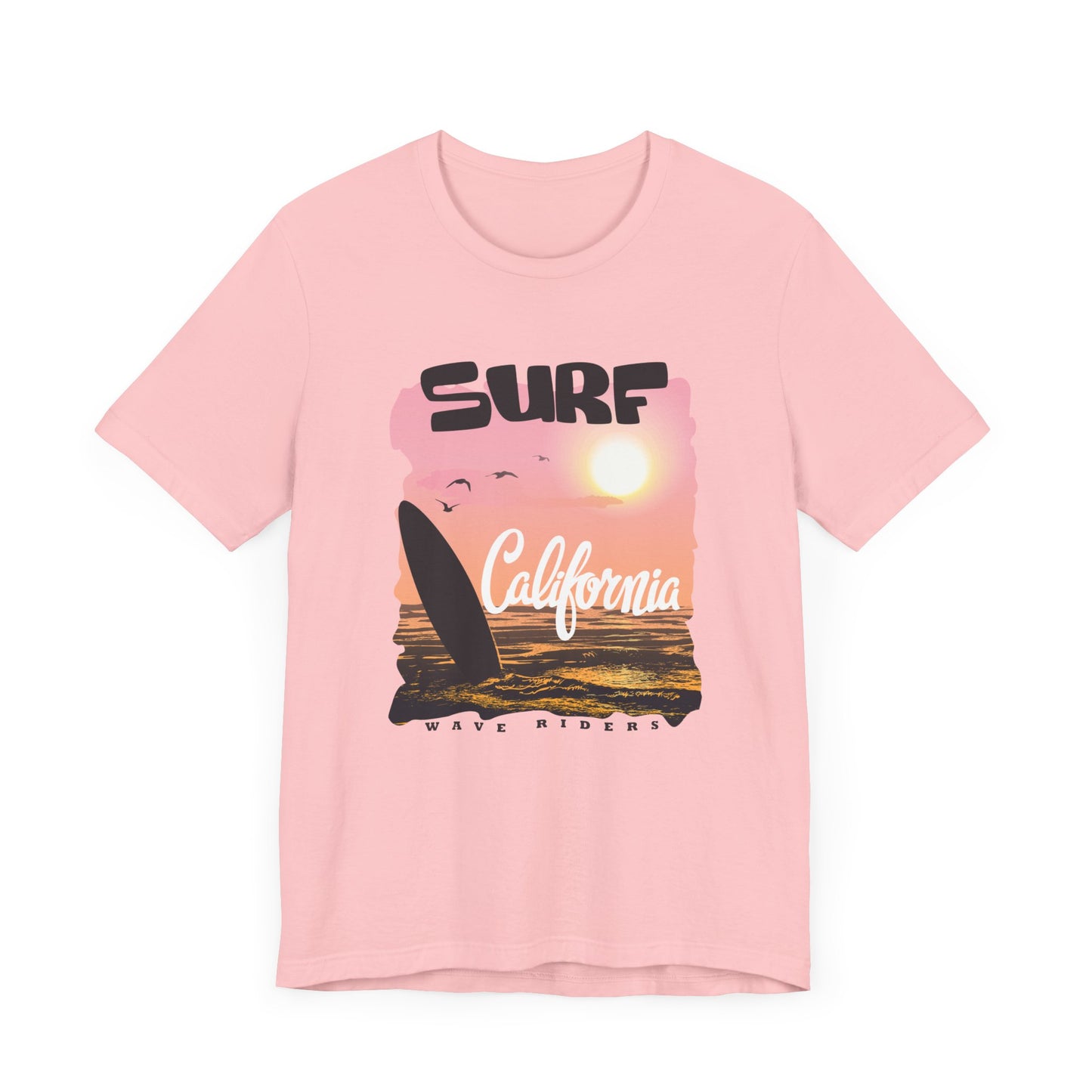 Surf California, Wave Riders - Unisex Jersey Short Sleeve Tee