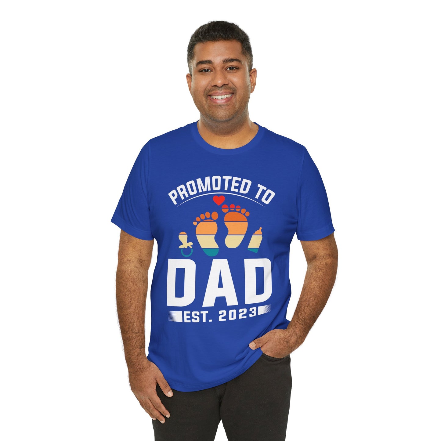 Promoted To Dad - Unisex Jersey Short Sleeve Tee - 13741