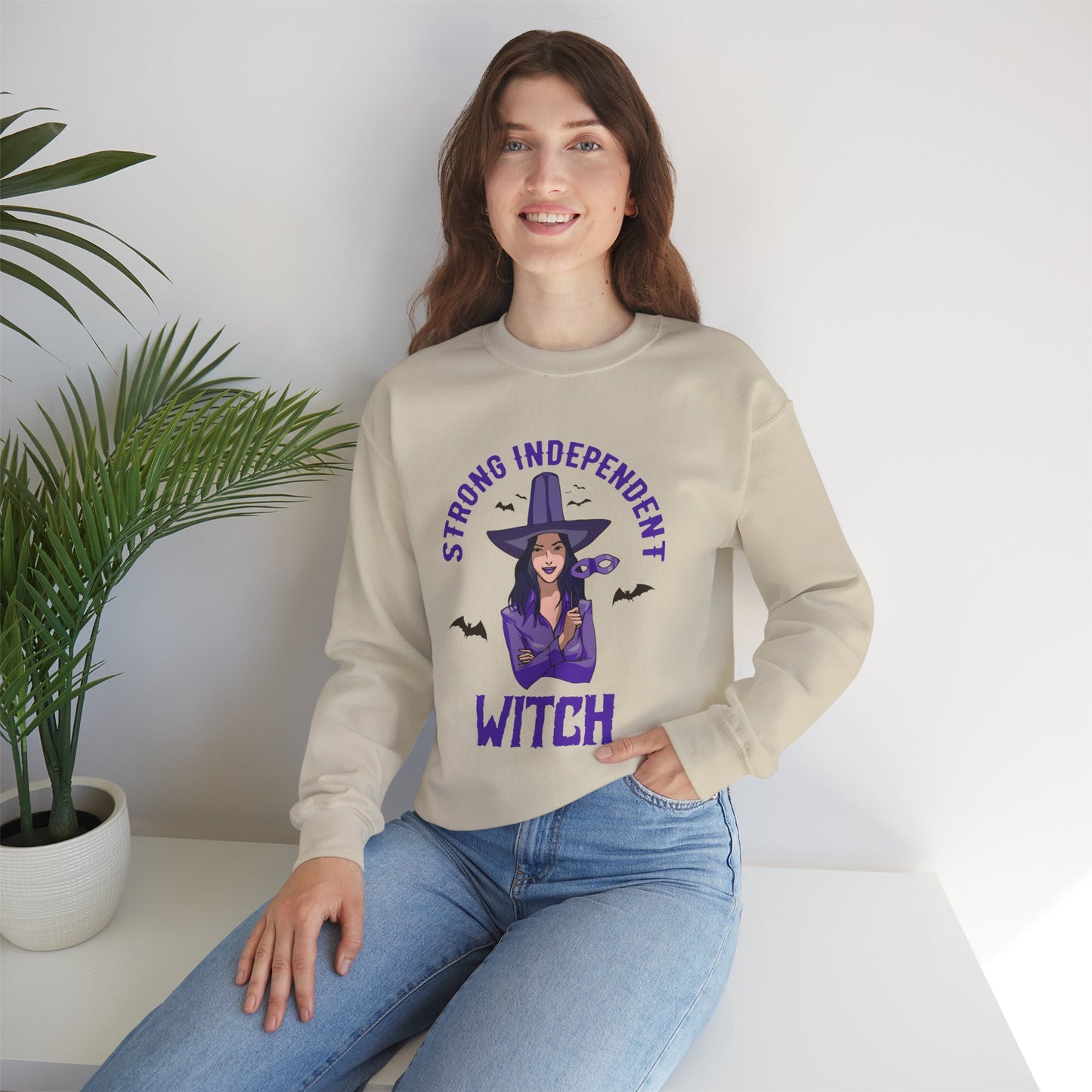 Strong Independent Witch - Unisex Heavy Blend™ Crewneck Sweatshirt - 13809