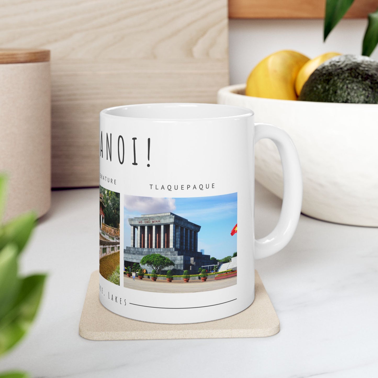Hello Hanoi! Ceramic Mug - 11oz & 15oz - A Journey Through Vietnam's Culture - 12210
