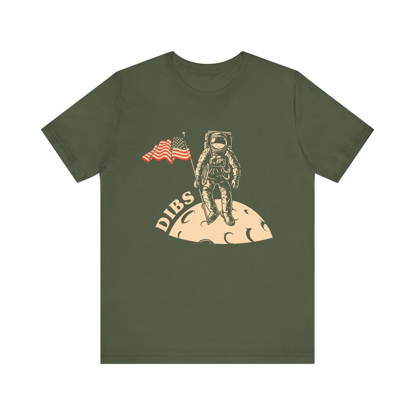 US, July 4th,  Astronaut Adventure Tee - DIBS on the Moon, Space Lover Shirt,  Unisex Astronaut Tee - 13737