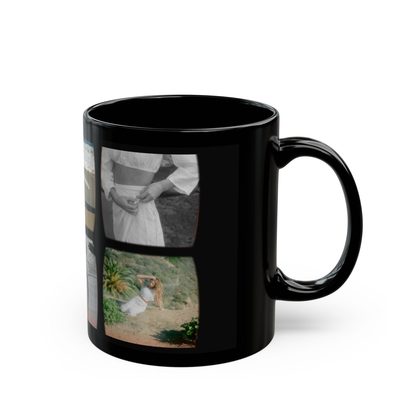 Girlfriend's Photos, Customizable - Black Mug (11oz, 15oz) - 10881