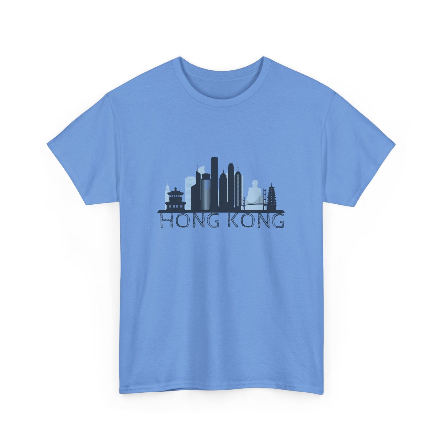 Hong Kong Unisex Heavy Cotton Tee | Casual Travel Shirt - 12042