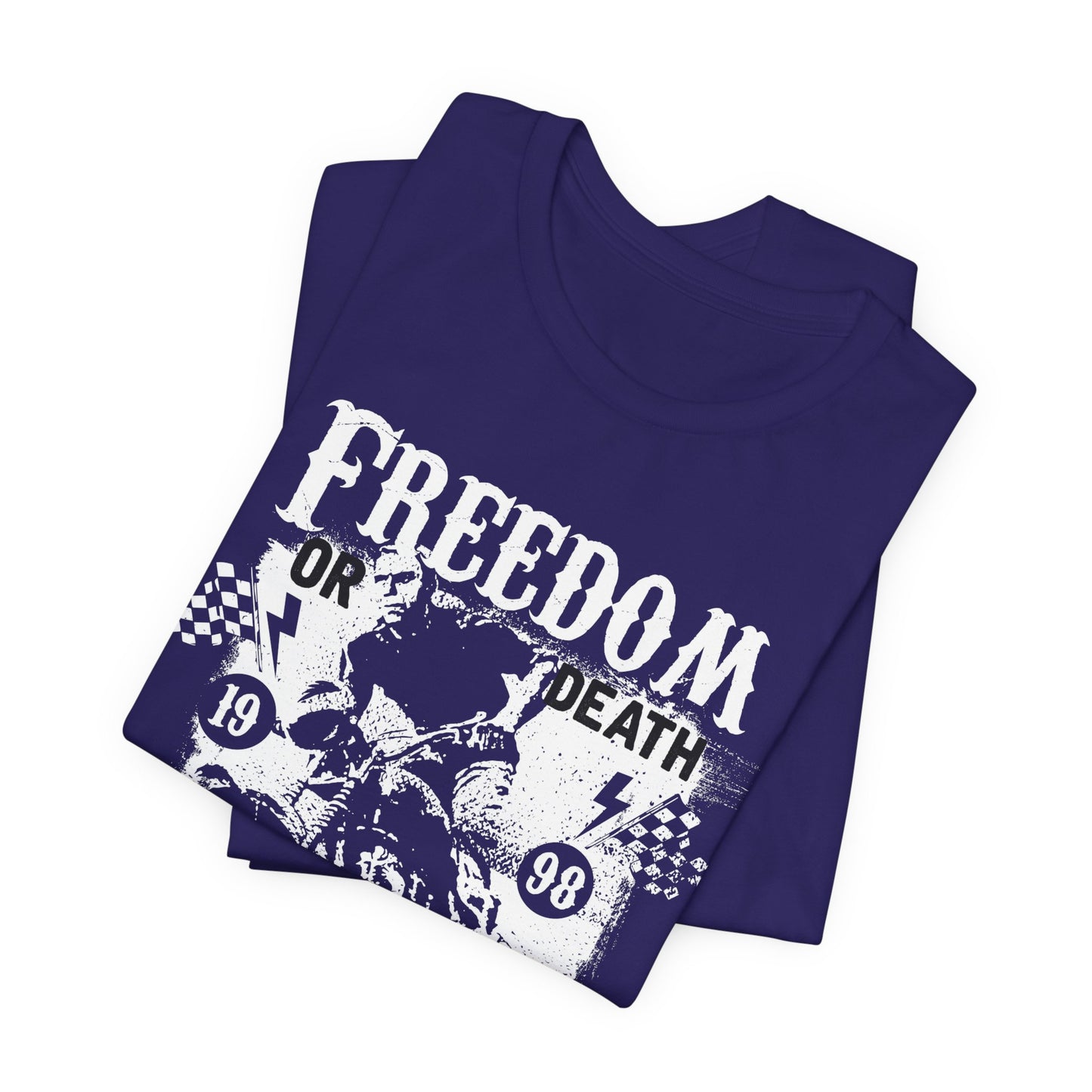 Freedom or Death,  Road Race - Unisex Jersey Short Sleeve Tee - 13405
