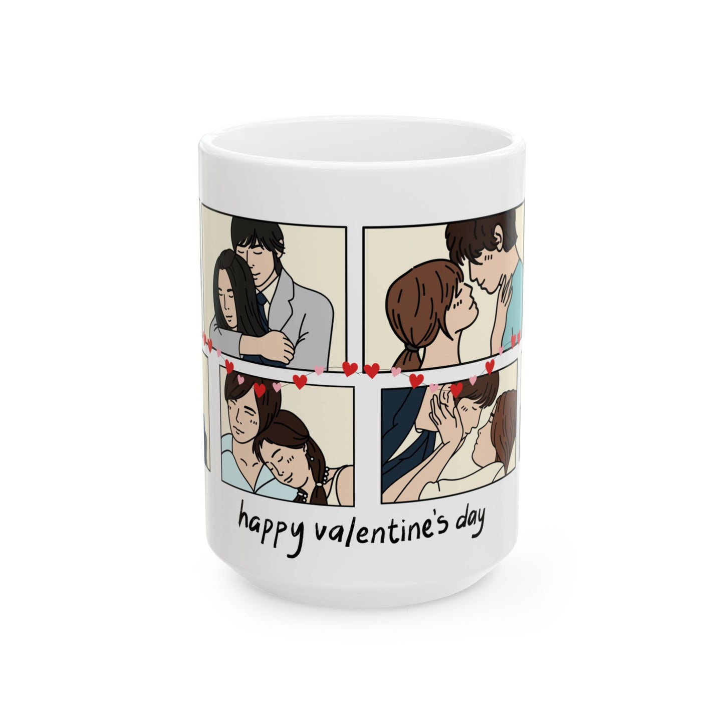 Happy Valentine's Day - Ceramic Mug, (11oz, 15oz) - 11575