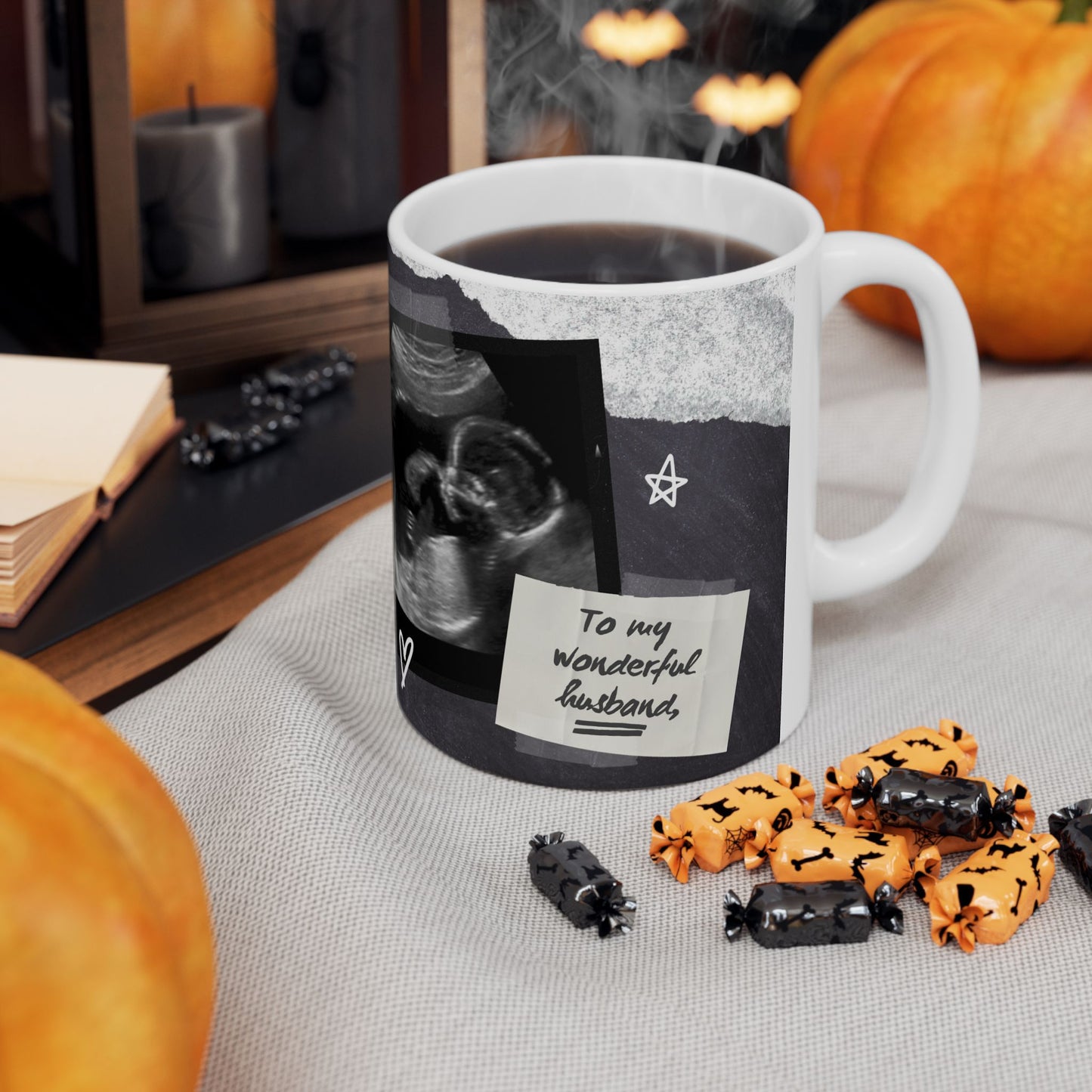 Personalized Ceramic Mug for Expecting Dads, 11oz 15oz, Baby Announcement Gift, Father's Day Present, New Dad Keepsake - 14033