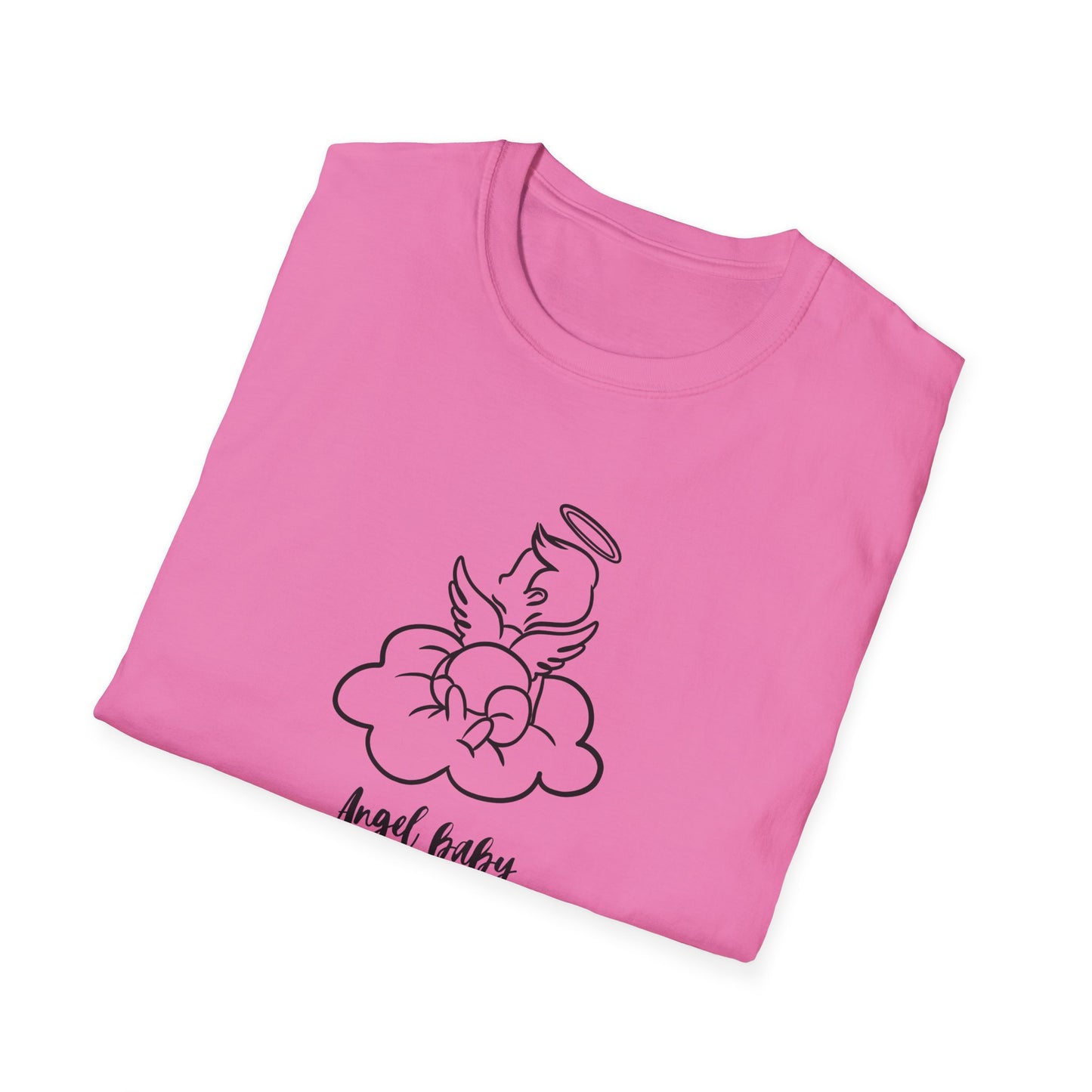 Angel Baby Momma Unisex Softstyle T-Shirt - Perfect for Mother's Day and Everyday Wear - 11828
