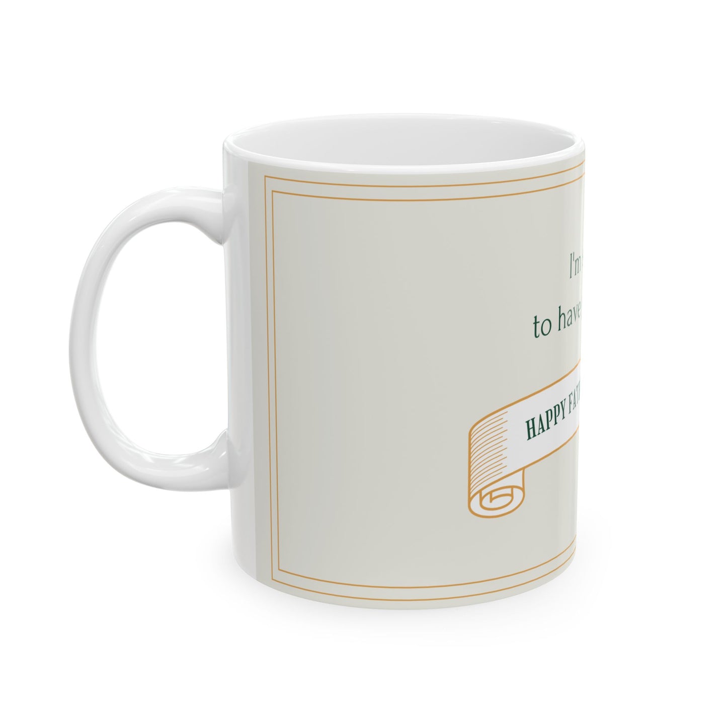 Personalized Father's Day Ceramic Mug - Gift for Dad, Coffee Lover, Customizable Tea Cup, Heartwarming Gift - 14062