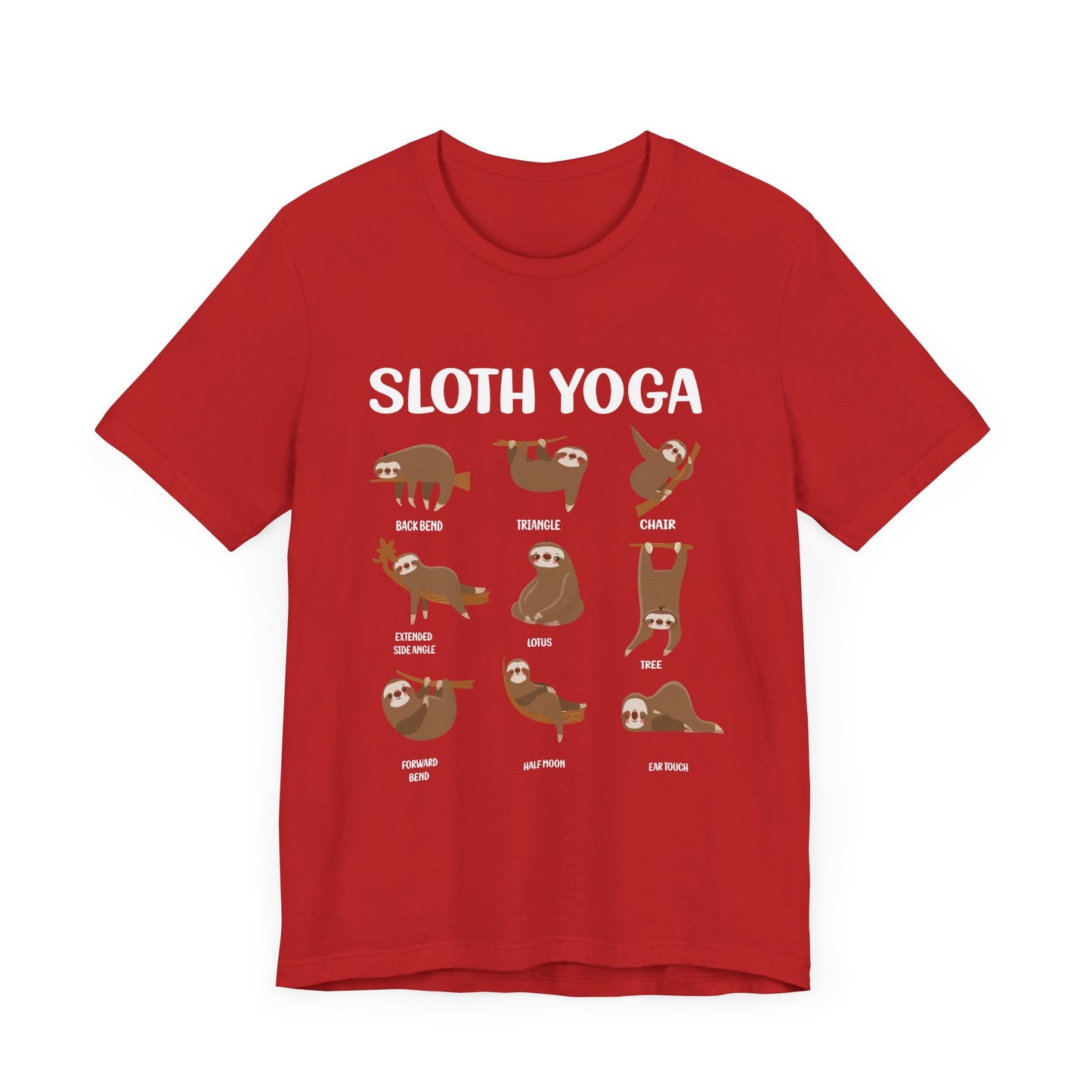 Sloth Yoga - Unisex Jersey Short Sleeve Tee - 12534