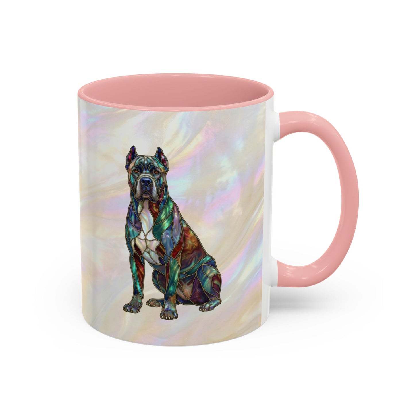 Cane Corso Accent Mug — Stained Glass Design (11/15 oz) - 14623