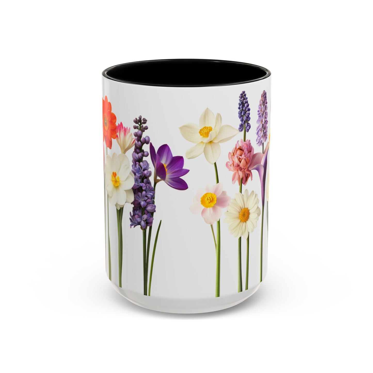 Bright Flowers - Accent Coffee Mug (11, 15oz) - 10400