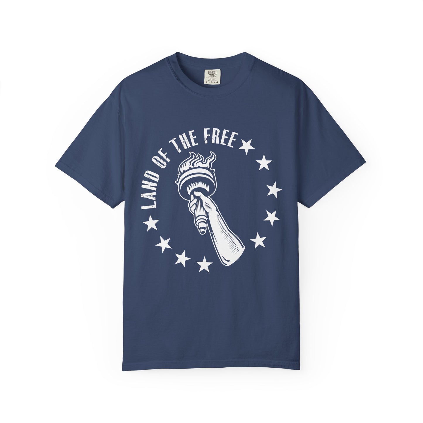 Land Of the Free Graphic T-Shirt, Casual Wear for Independence Day, Gift for Freedom Lovers, Unisex Tee for Everyday Style, Comfort and Style - 13640
