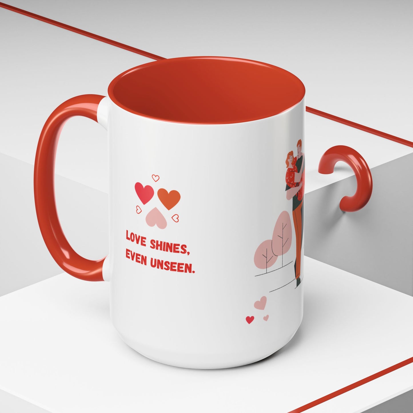 Love Shines, Even Unseen - Accent Coffee Mug (11, 15oz) - 11561