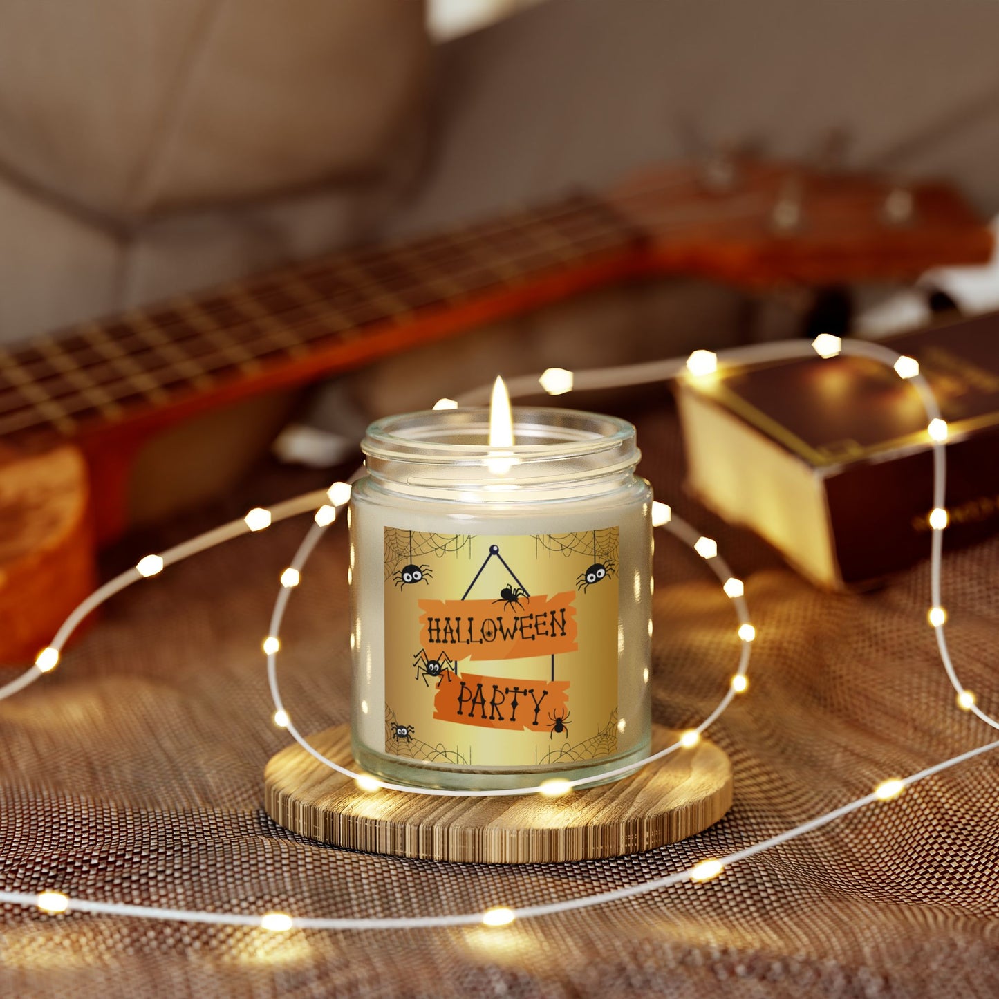 Halloween Party - Scented Coconut Apricot Candles (4oz, 9oz) - 14100