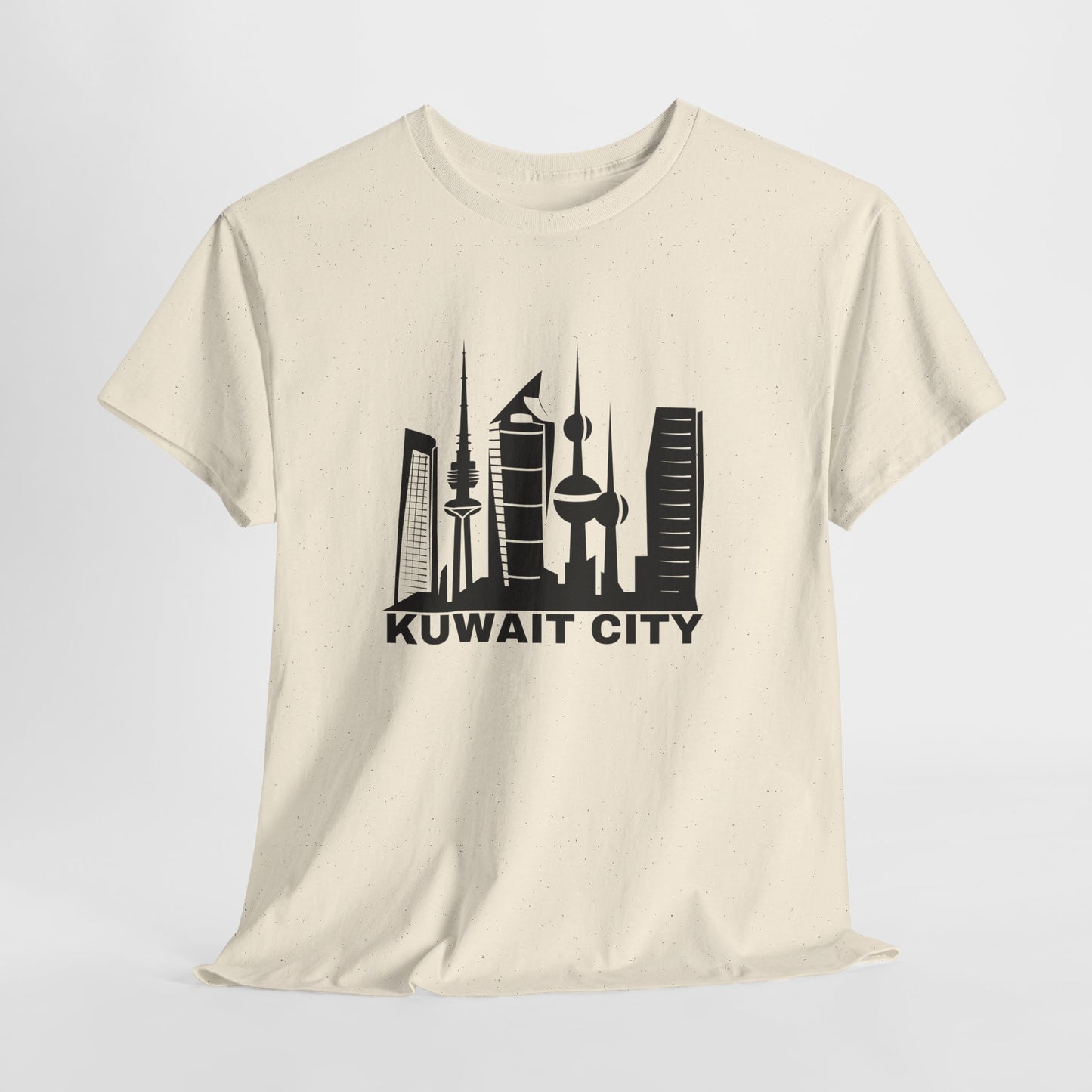 Kuwait City Graphic Unisex Heavy Cotton Tee - Urban Skyline Shirt - 12262