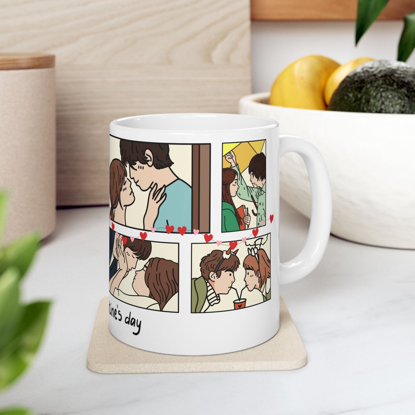 Happy Valentine's Day - Ceramic Mug, (11oz, 15oz) - 11575