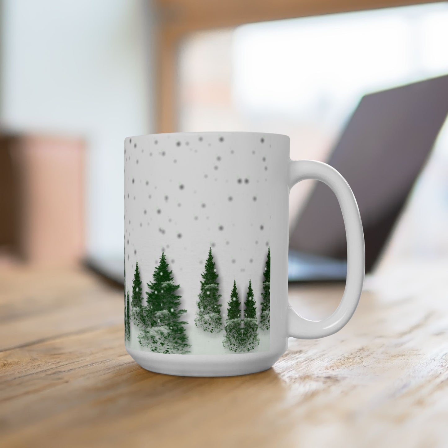 Winter, Forest - Ceramic Mug, (11oz, 15oz) - 10071