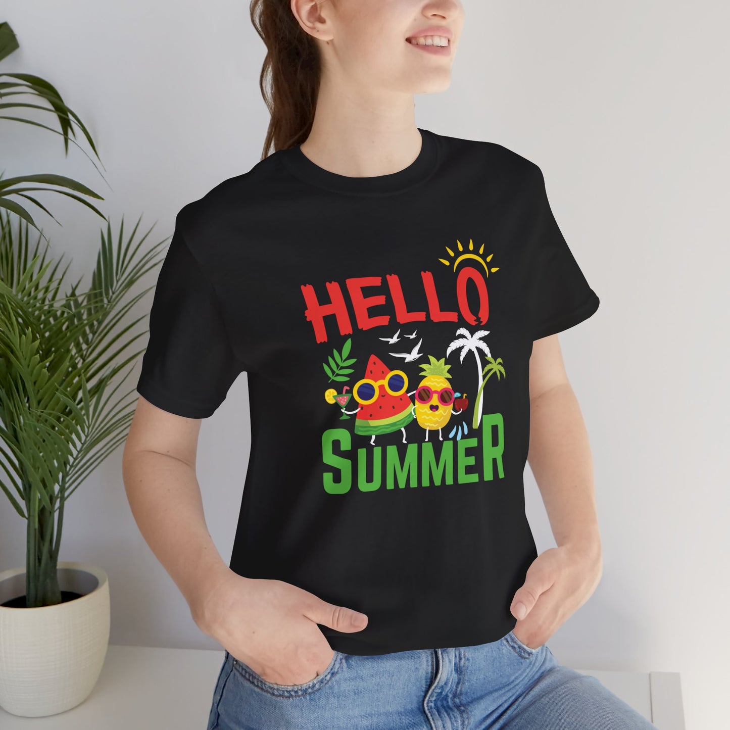 Hello Summer - Unisex Jersey Short Sleeve Tee - 13096