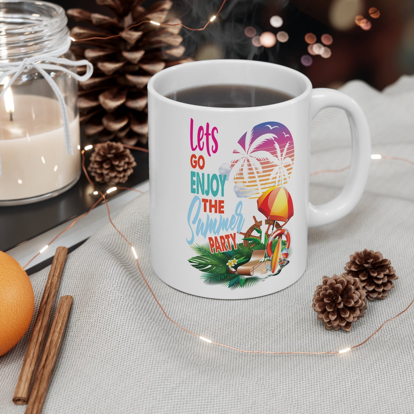 Let's Go, Enjoy The Summer Party - Mug 11oz - 13216