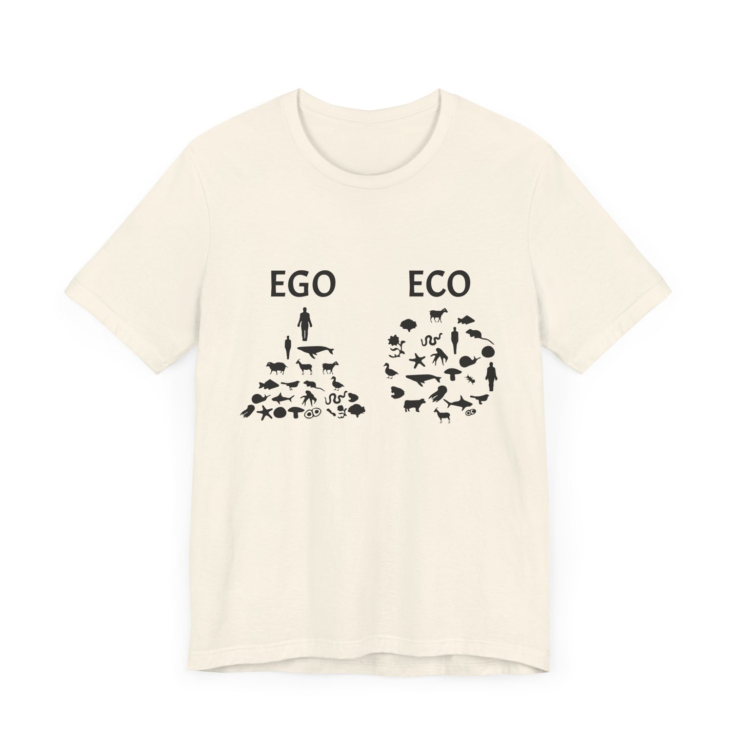 Vegan: Ego vs Eco - Unisex Jersey Short Sleeve Tee