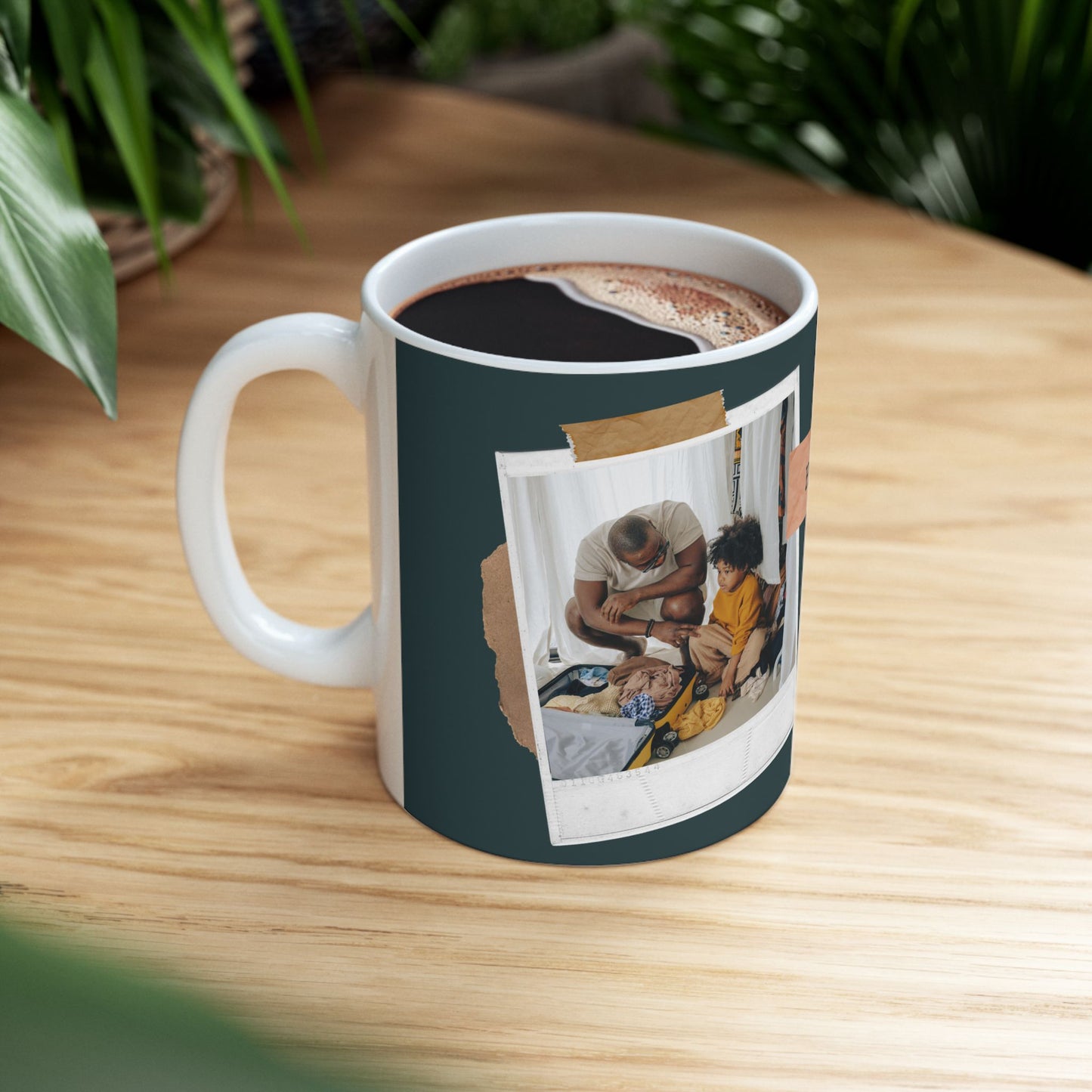 Personalized Father's Day Mug, Custom Gift for Dad, Family Photo Mug, Unique Coffee Cup, Celebrate Dad's Special Day - 14028