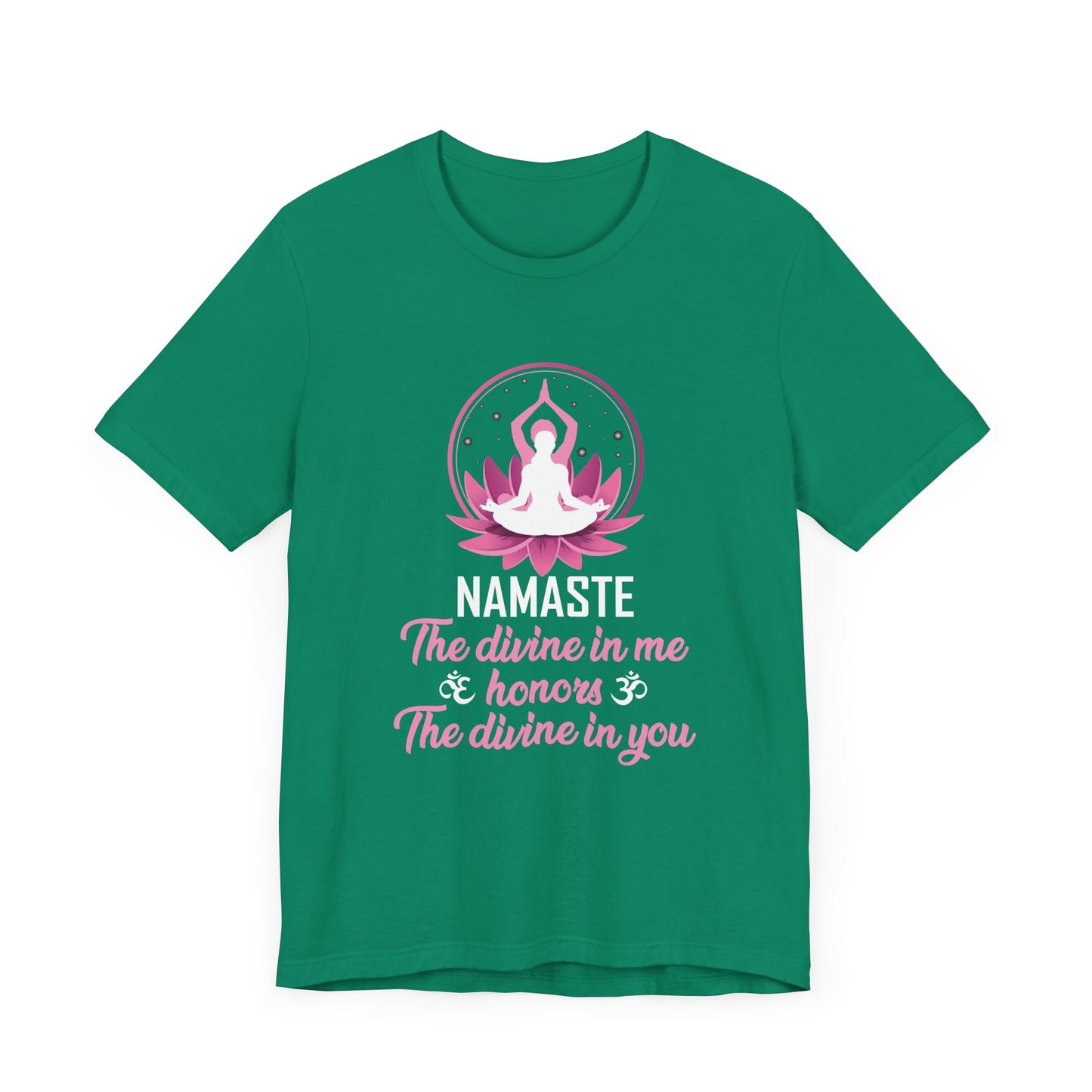 Yoga: Namaste, The Divine In Me & Honor, The Divine In You - Unisex Jersey Short Sleeve Tee - 12535