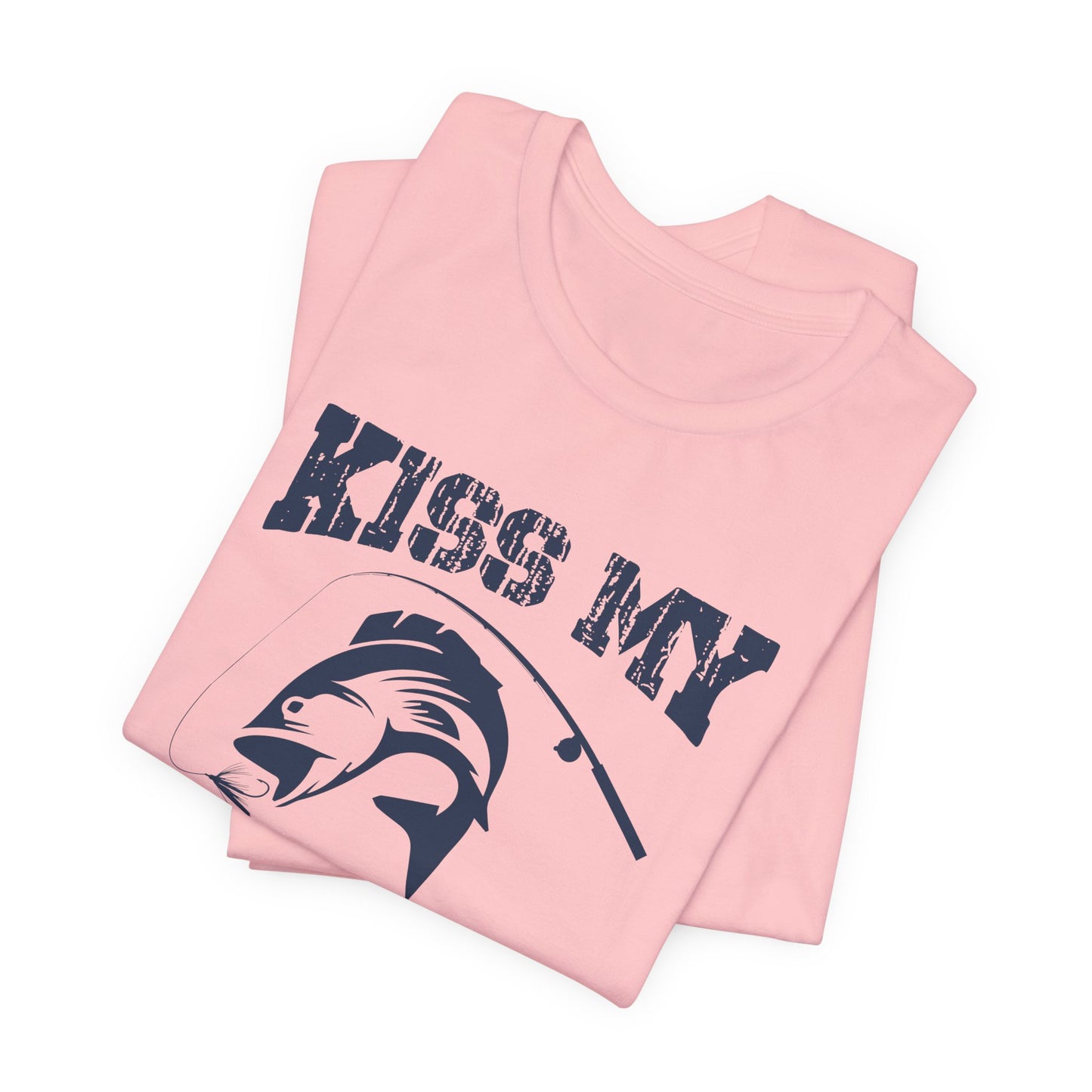 Fishing:  Kiss My Bass - Unisex Jersey Short Sleeve Tee