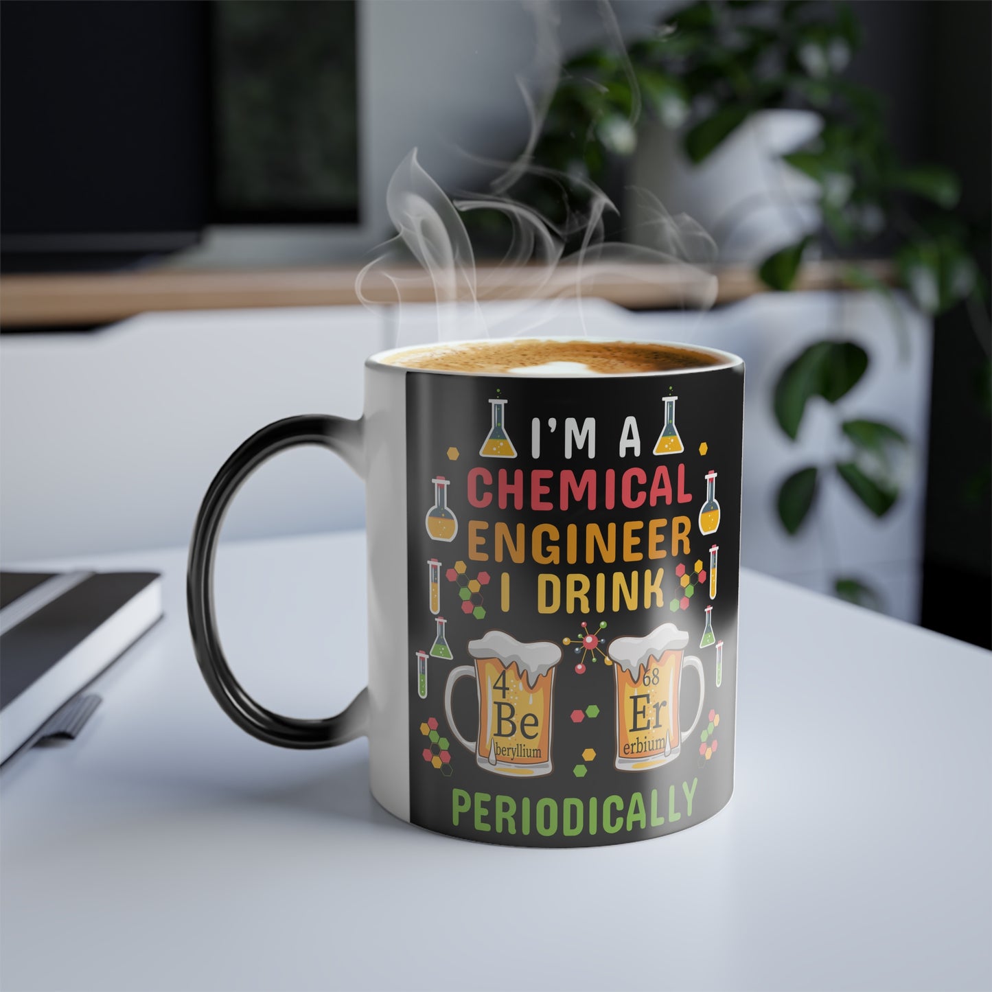Chemical Engineer: I Drink Periodically - Color Morphing Mug, 11oz - 13575