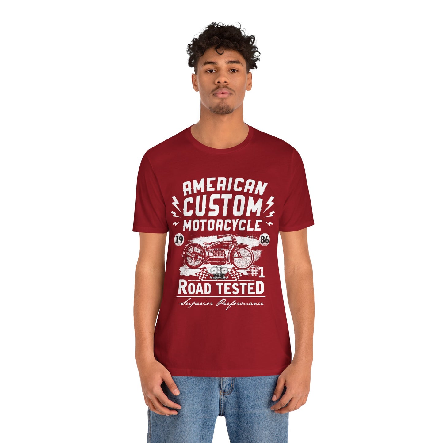 American Custom Motorcycle - Unisex Jersey Short Sleeve Tee - 13402