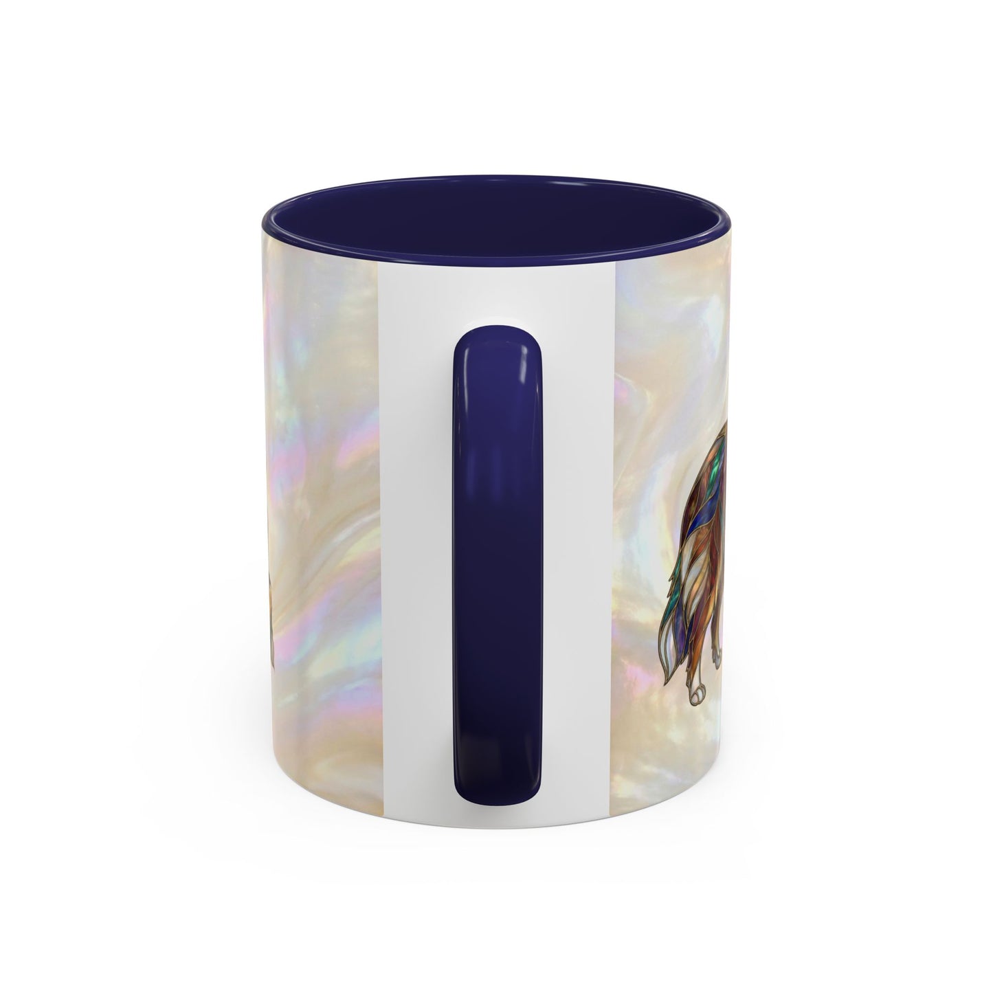 Sheltie Accent Coffee Mug – Stained Glass Design 11/15oz - 14645