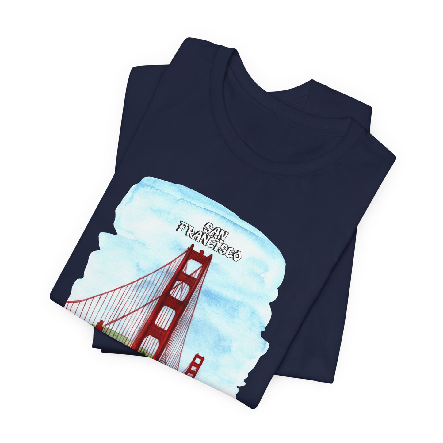 San Francisco Golden Gate Bridge Tee - Unisex Short Sleeve Jersey Shirt for Travel Lovers - 12203