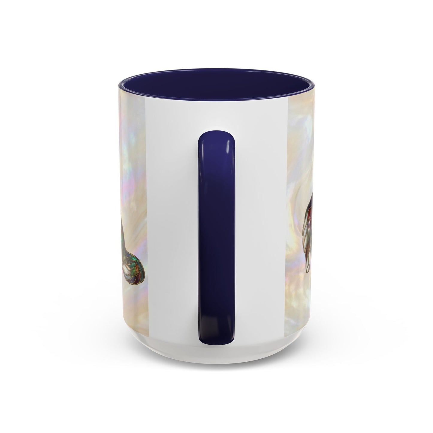 Corgi Accent Coffee Mug -Stained Glass Style (11/15oz) - 14627