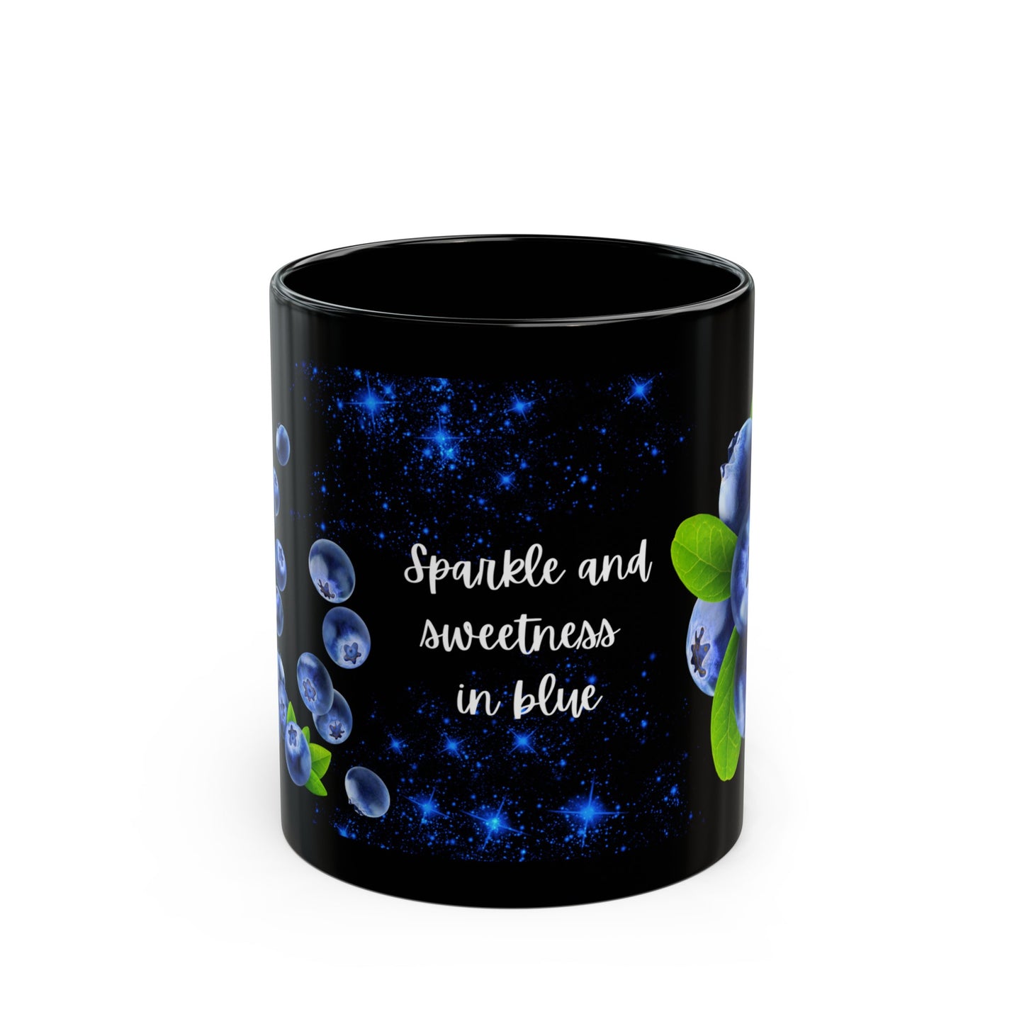 Sparkle & Sweetness in Blue - Black Mug (11oz, 15oz)