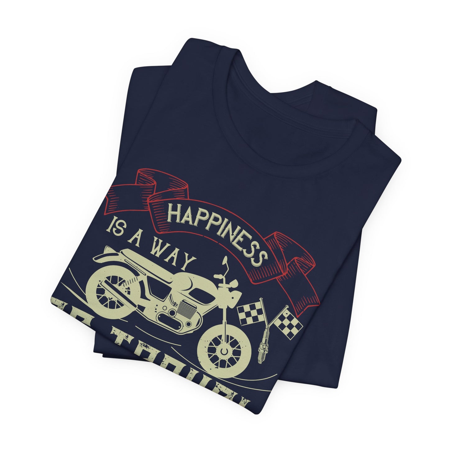 Happiness Is a Way of Travel, Not a Destination - Unisex Jersey Short Sleeve Tee - 13716