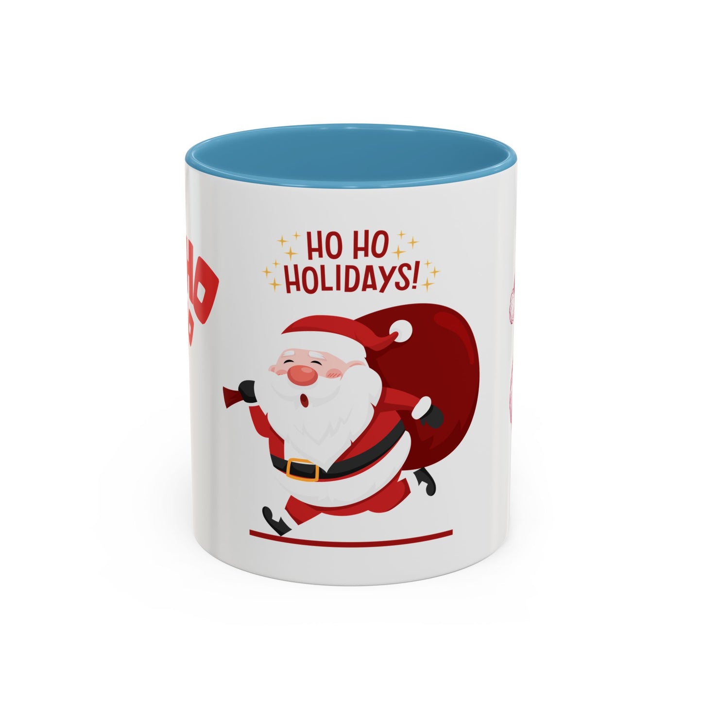 Santa, Ho Ho Holidays  - Accent Coffee Mug (11, 15oz)