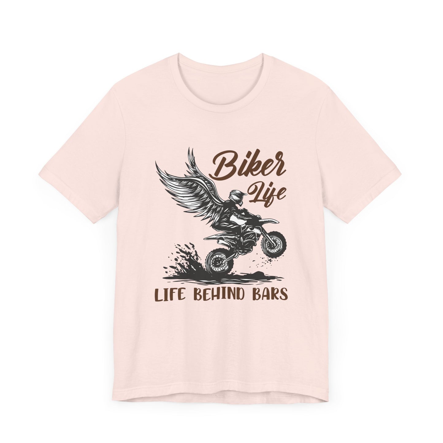 Biker Life, Life Behind Bars - Unisex Jersey Short Sleeve Tee - 13591