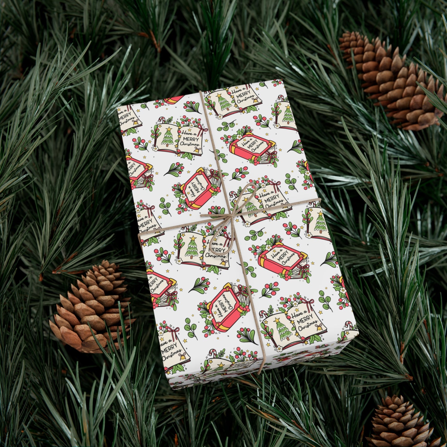 Have A Merry Christmas Books - Gift Wrap Papers - 10287